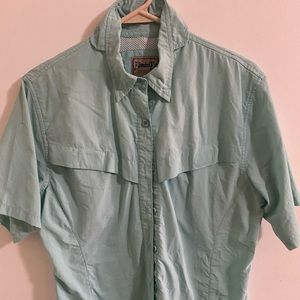 BIMINI BAY OUTFITTERS ladies vented  hiking fishing Short sleeve shirt Medium
